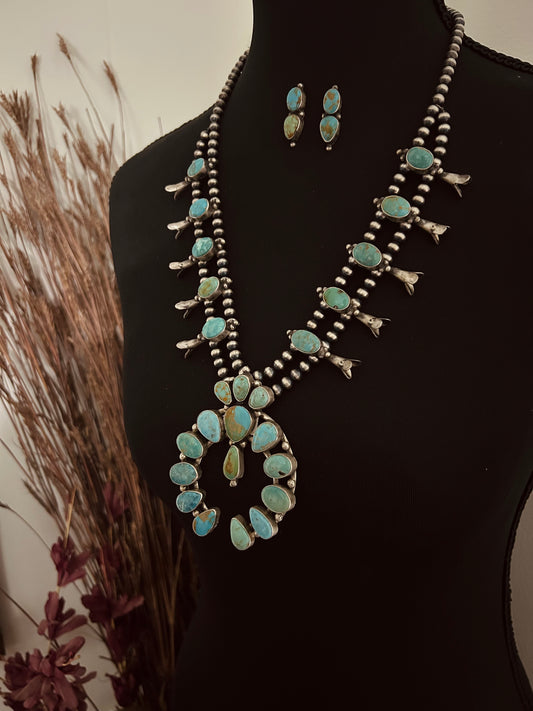 Royston Squash Blossom and Earrings Set