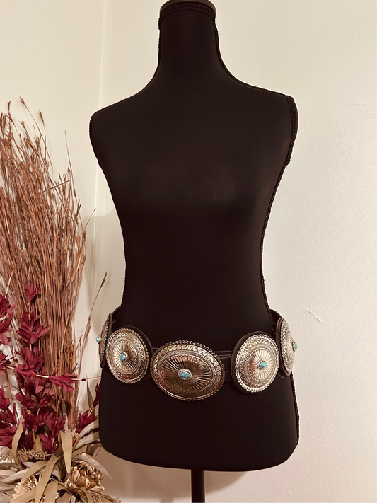 GORGEOUS Conchos with Turquoise Belt