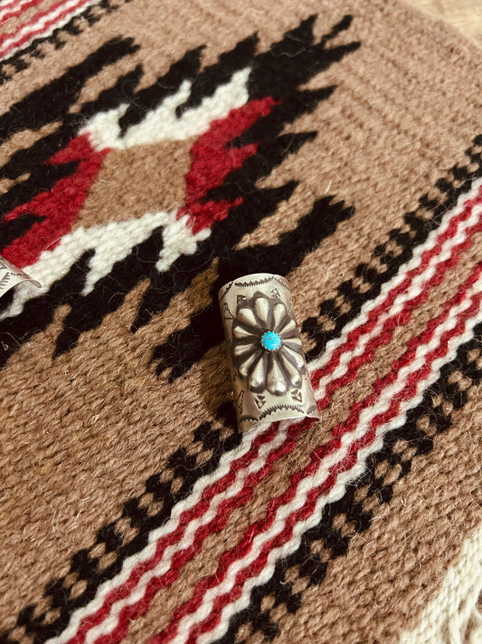 Braid Barrel with Turquoise