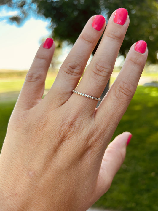 Perfect Silver Stacker Size 9.5