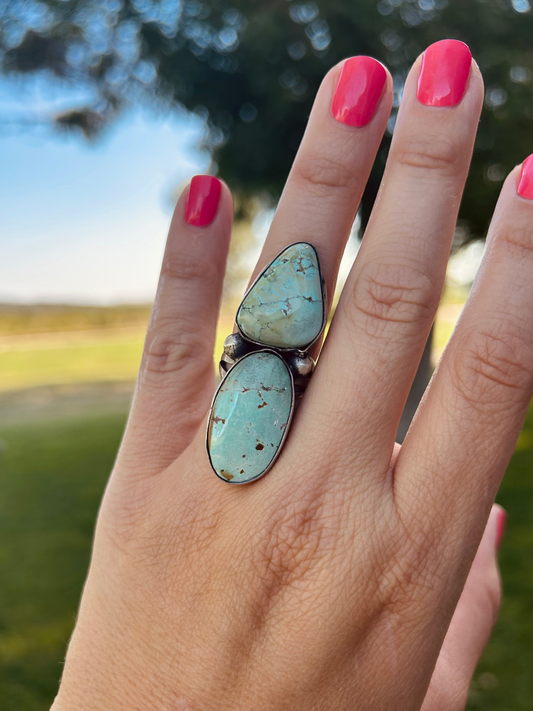Jeni 2 Stone Carico Lake Ring Size 7