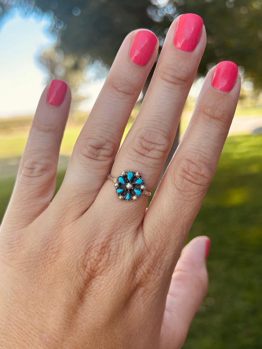 Flower Cluster Ring Size 8