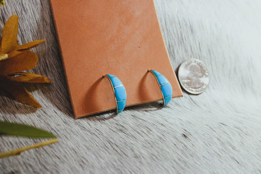 Every Day Turquoise Hoops