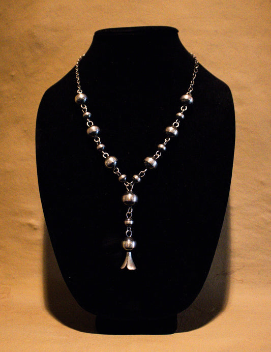 Lariat Style Navajo Pearl Necklace