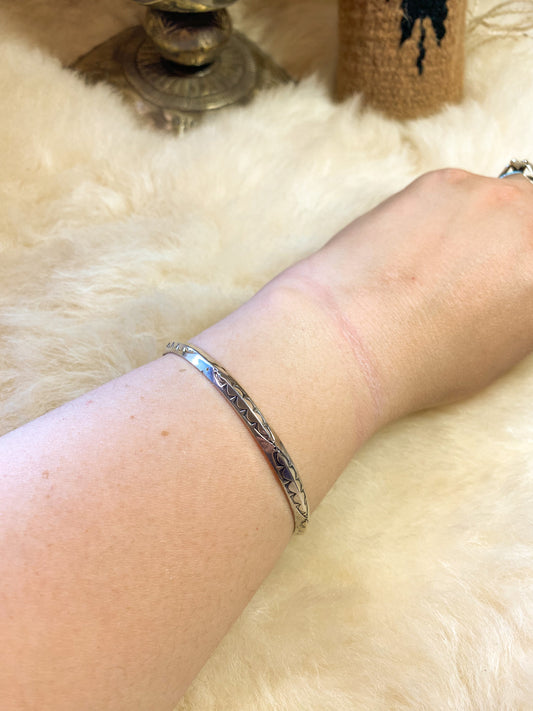 Stamped Everyday Bangle